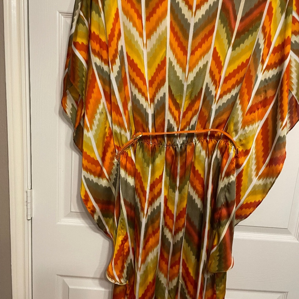 Satin-feel caftan Dresss